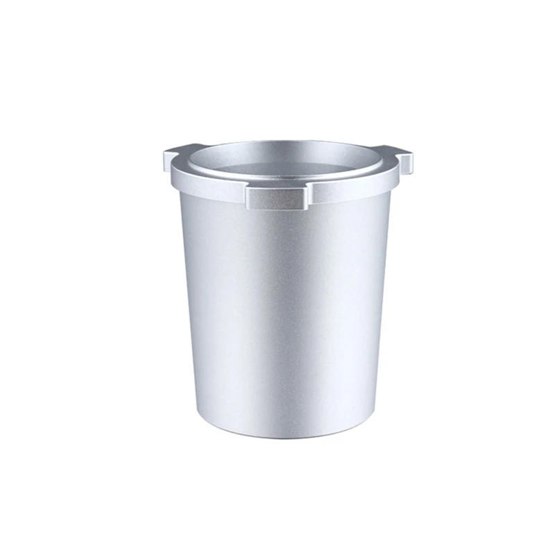 

Espresso Coffee Portafilter Dosing Cup Aluminum Alloy Dosing Cup 51Mm Compatible For Delonghi Coffee Machine Powder Cup Silver