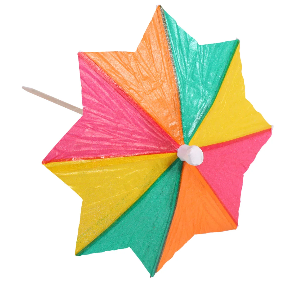 

50pcs Mini Paper Umbrellas Disposable Octagonal Umbrella Food Fruit Picks Cocktail Drinks Decor Party Supplies