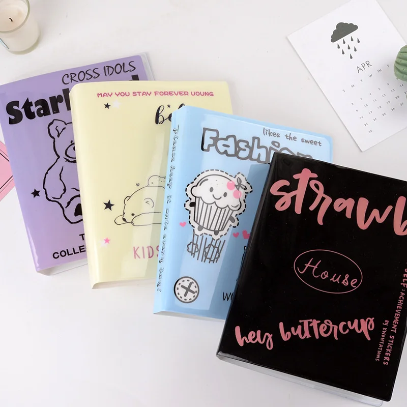 

Null BBA 256 Pockets PVC Portable Photo Album Cartoon Color Album For 3 Inch Mini Instax & Name Card 7s 8 25 50s Album De Photos