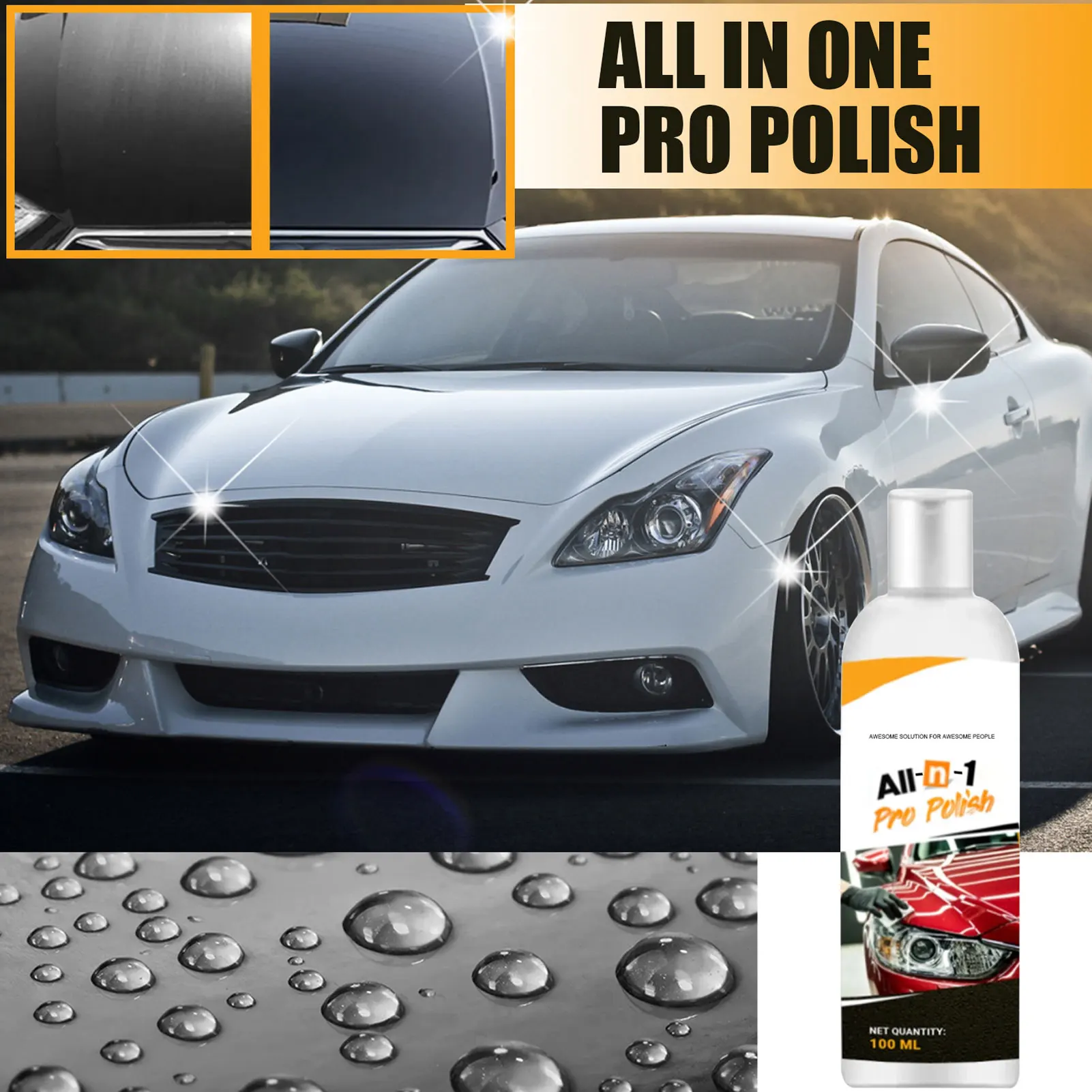 

100ml All In One Car Coating Agent Car Polishing Agent Car Paint Sealing Glaze Paint Surface Plating All In One Pro Polishing