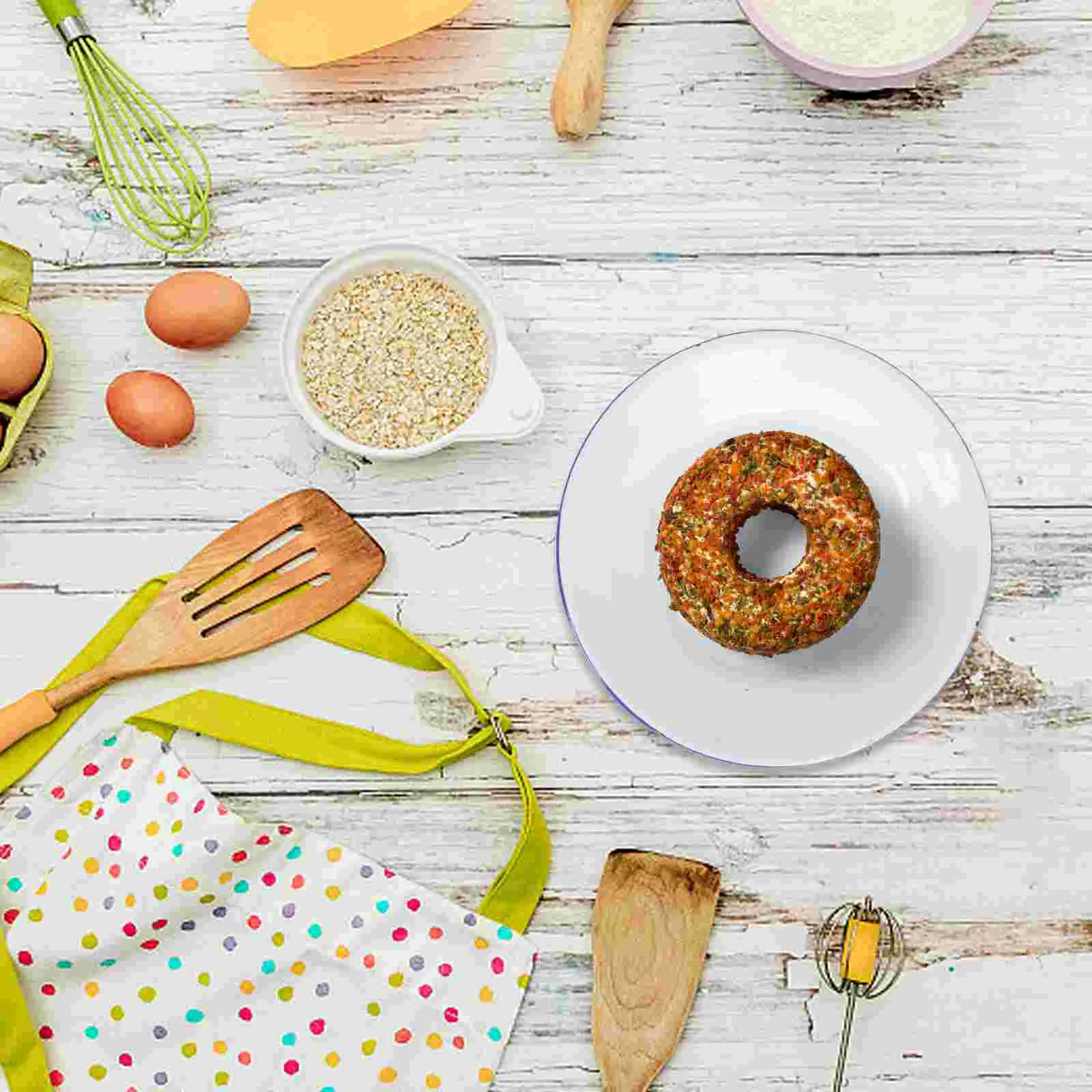 Небьющаяся обеденная тарелка эмалированная винтажный декор домашние тарелки