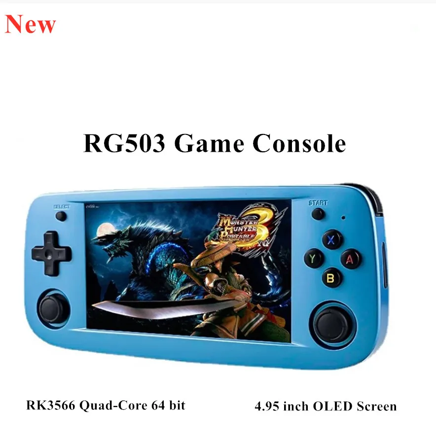 ANBERNIC 4 95 дюйма RG503 Ретро портативная игровая консоль для PS1 N64 PSP приставка Wifi TV Out