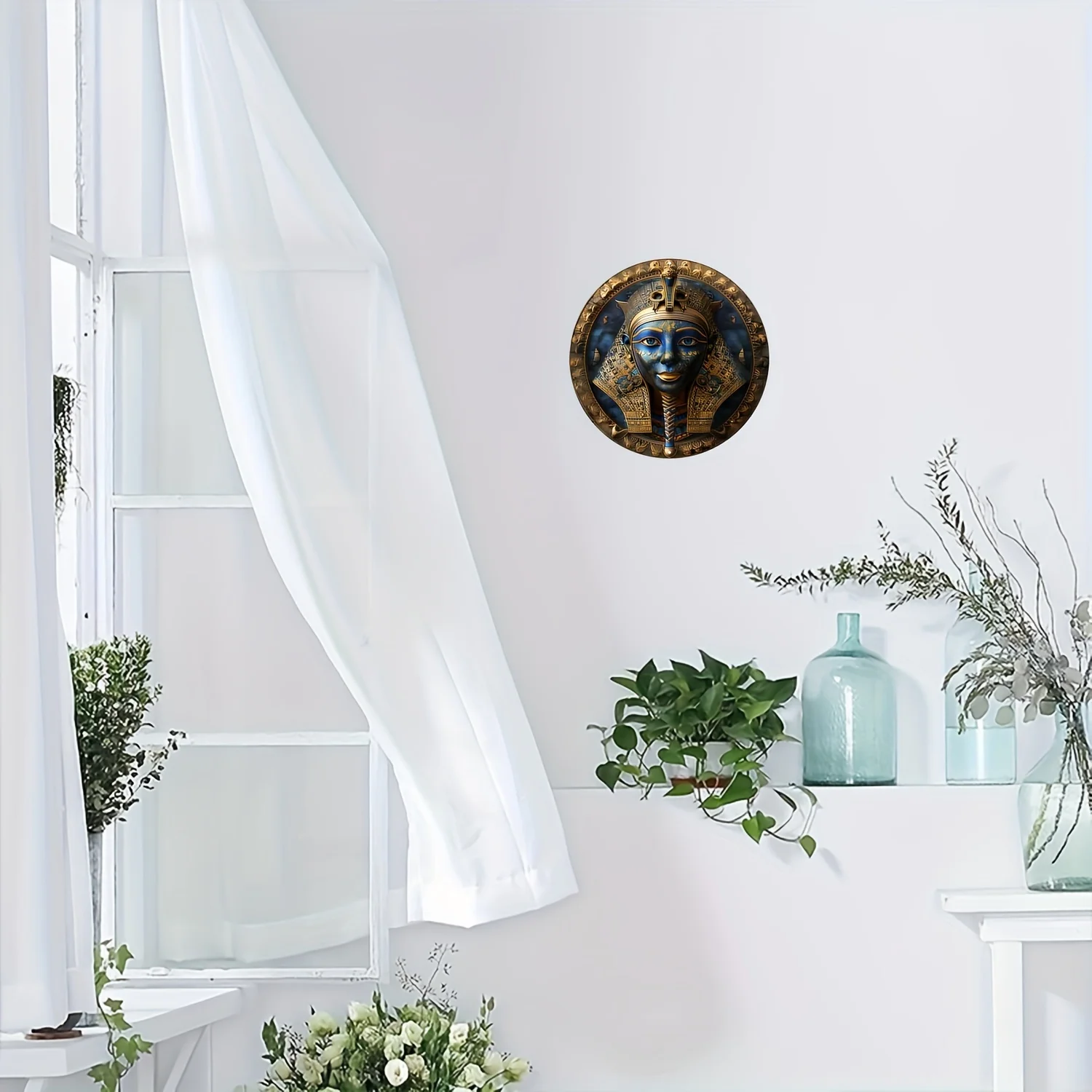 Металлическая постерная доска с фараоном 8x8 дюймов