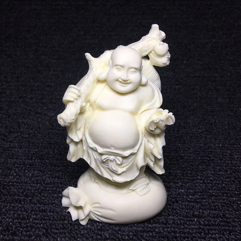 

Cute Character Mi Lefo Lucky Small Statue, Resin art sculpture Chinese Buddha statue ,ornaments for room Office statue