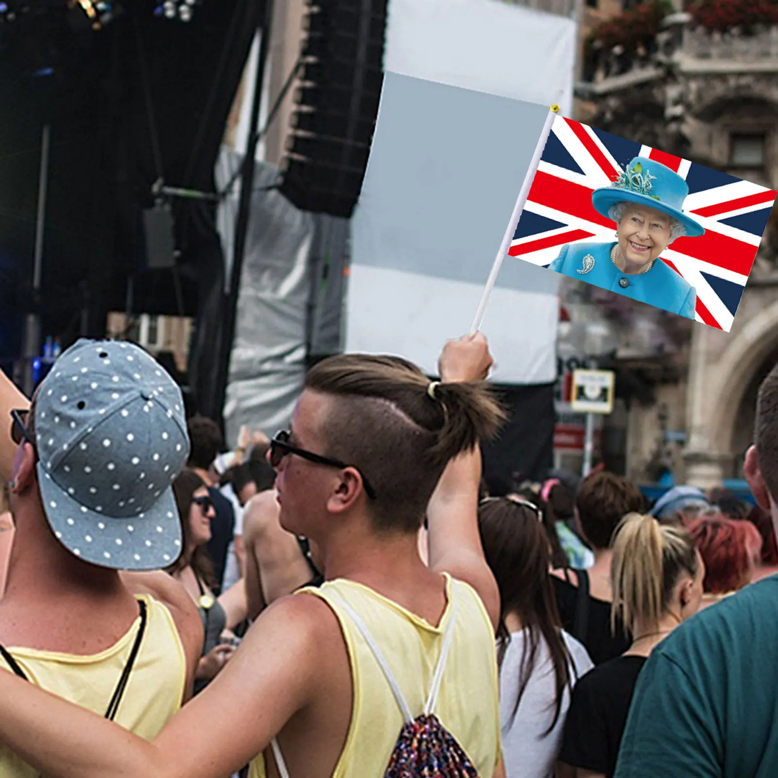 Флаги ручного размахивания в честь 70-летия королевы Елизаветы 10 шт. |