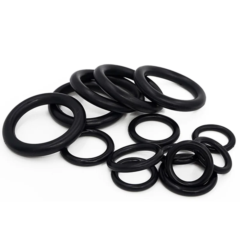 

100PCS Black Rubber Ring NBR Sealing O-Rings Thickness CS 1.2mm OD 5-10mm Rubber Seal Gaskets Nitrile Oil Rings Washers for Pipe