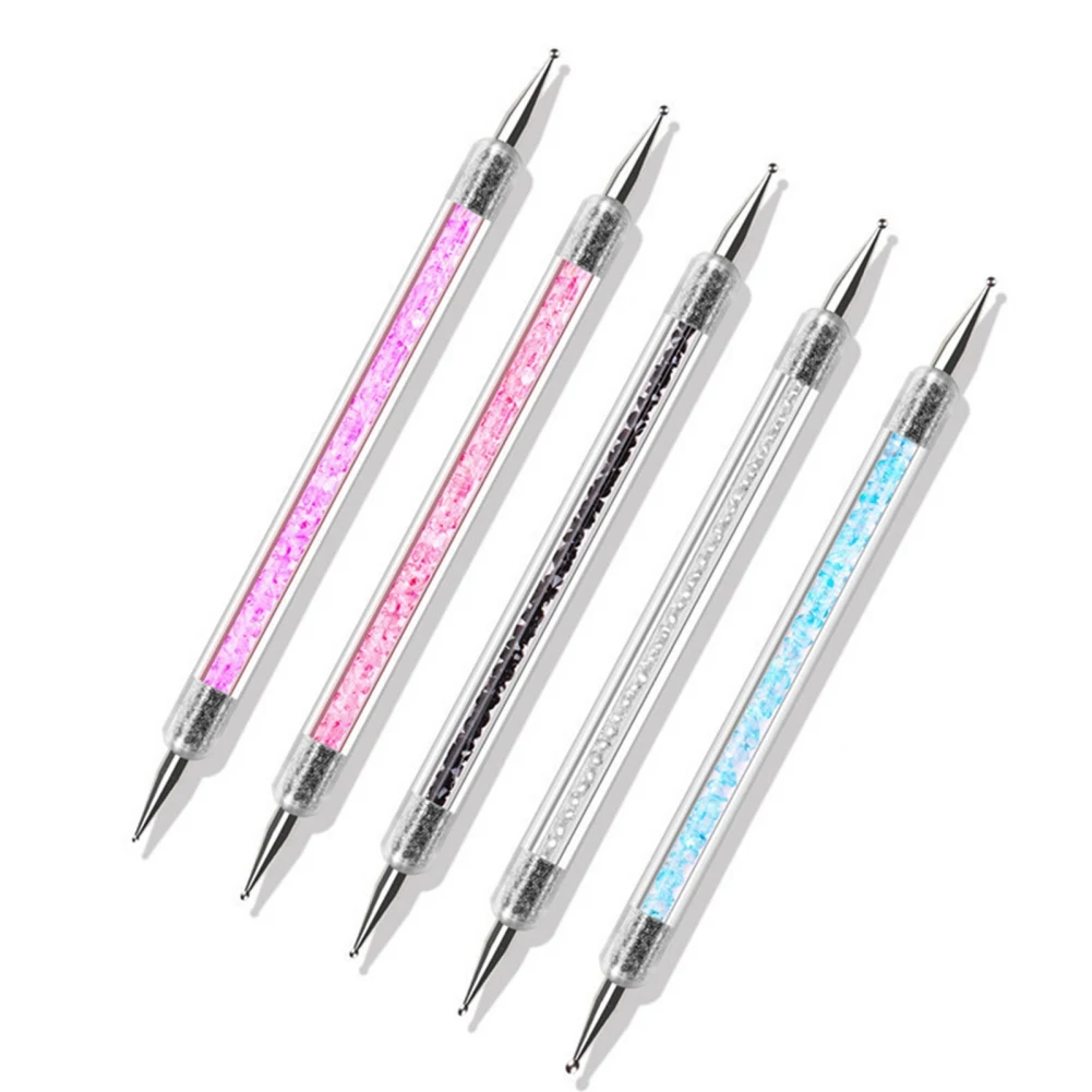 

5pcs Crystal Dip Pen Ink Fountain Signature Pen Plunging Calligraphy Pen Filling Pens for Nail Art Cloth Painting Products