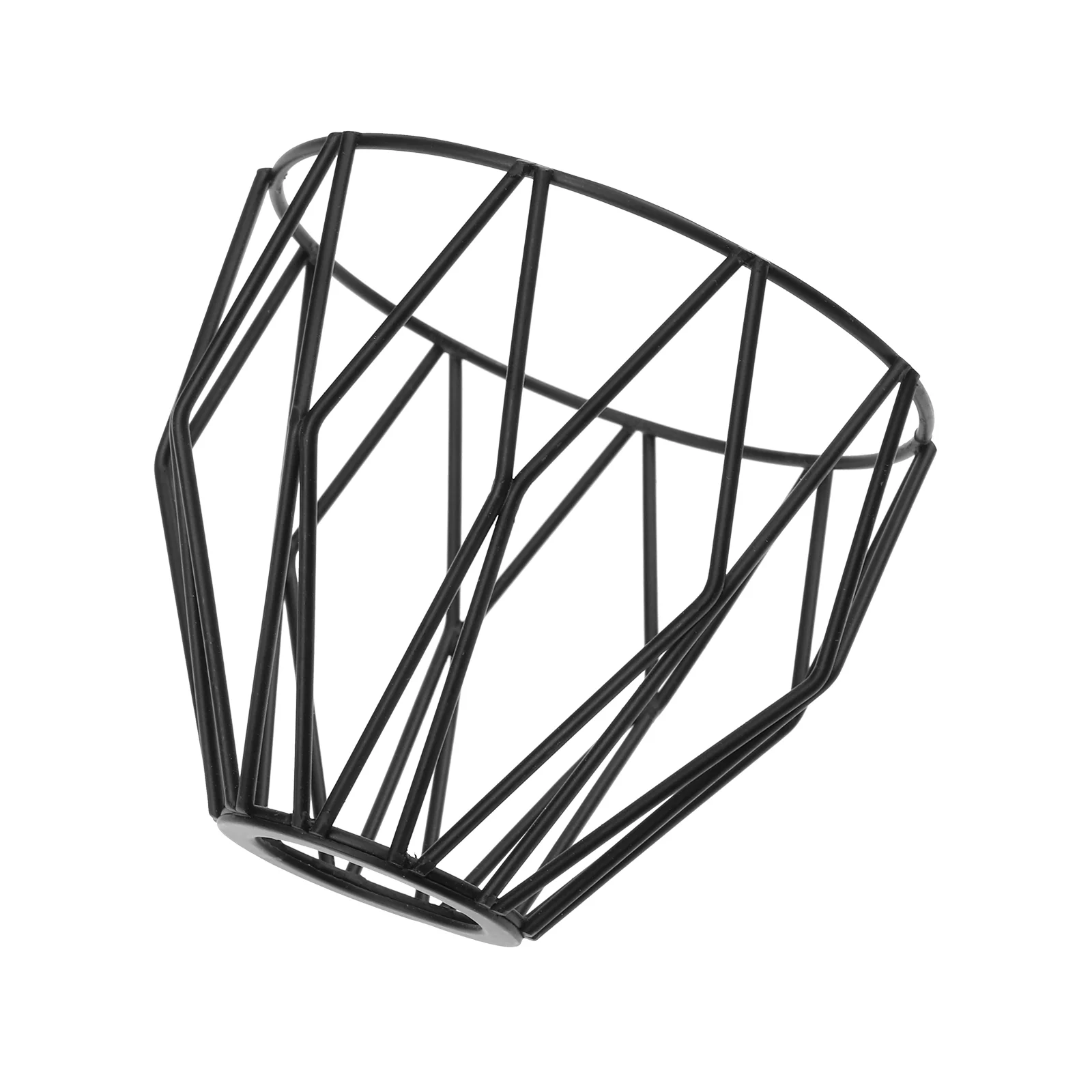 

Metal Case Lampshade Aisle Accessory Wrought Iron Decorative Vintage 9.3x8cm Ceiling Black Sturdy