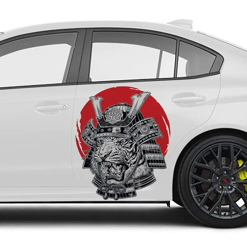 

Samurai Tiger Car Decal Livery 2 Piece Set Limited Edition Exclusively Designed In-house And Printed On Premium Vinyl Decorate