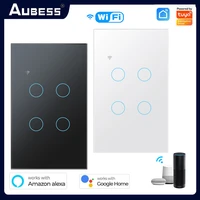 tuya smart switch us standard smart life control works with alexa google home alice voice control wifi smart home touch switches