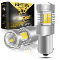 bmtxms 2 x led canbus signal light 1156 ba15s p21w white car daytime running drl auto driving lamp error free for bmw skoda ford