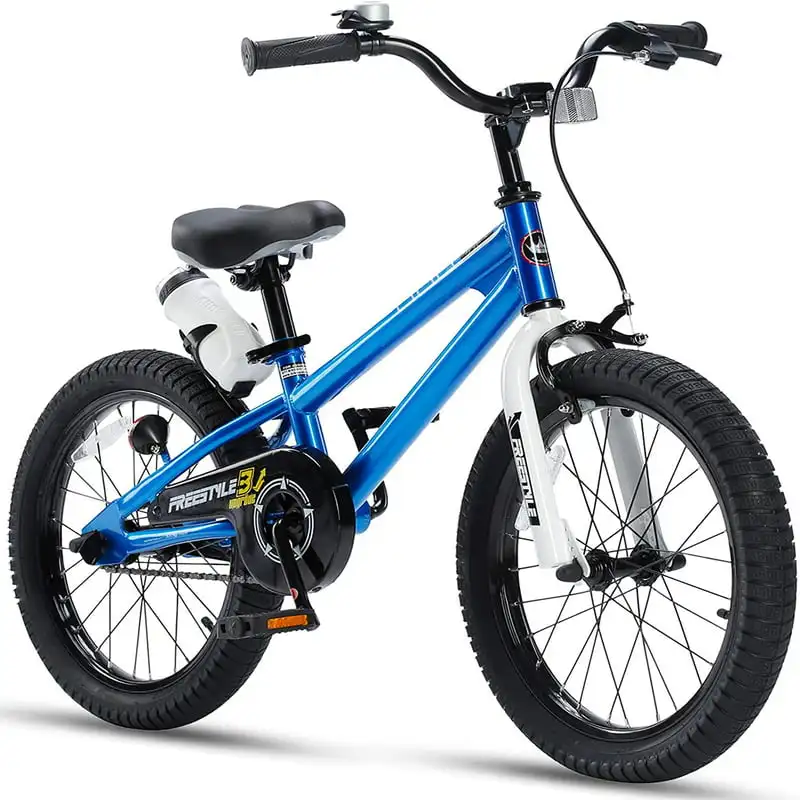 

Детский велосипед в свободном стиле, 18 дюймов Девочки и Мальчики Дети синий с подставкой для мальчиков и девочек до школы подарок
