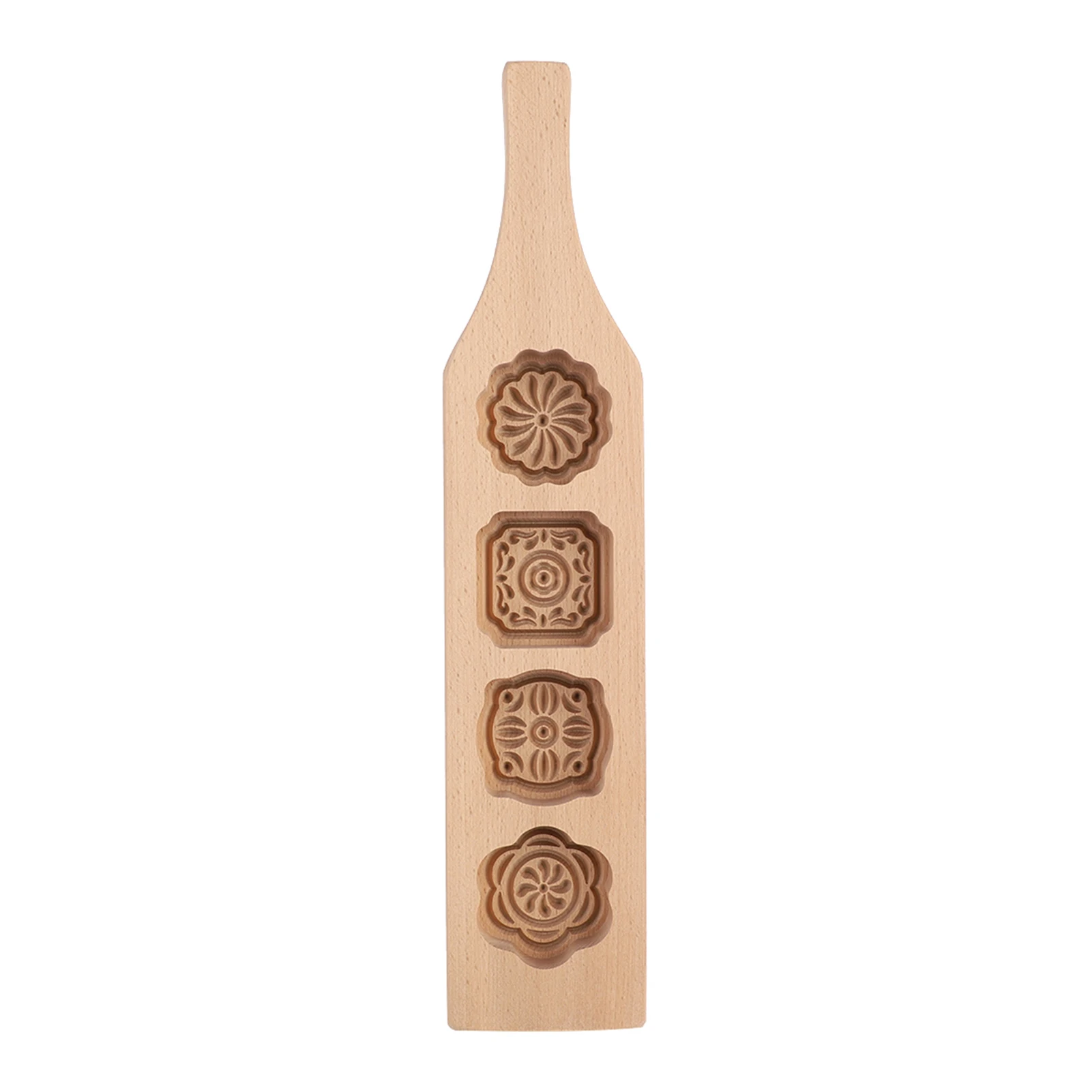 

Moon Cake Mold Wood Pastry Mold Making Mung Bean Cake Ice Skin Baking Tools(1#)