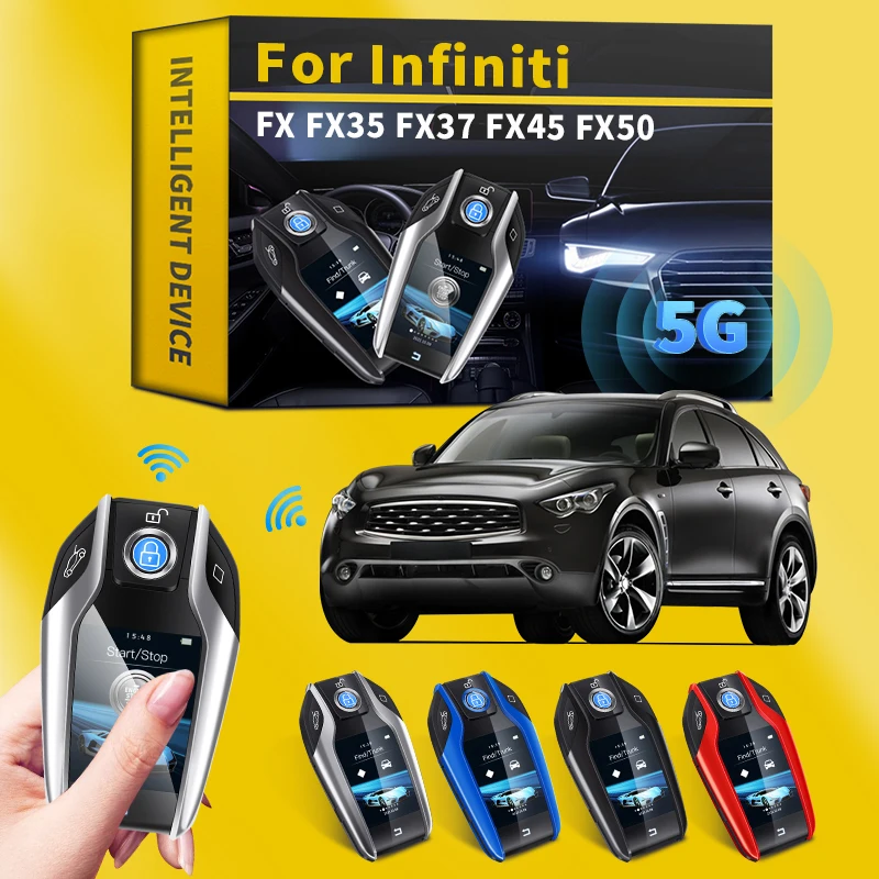 

For Infiniti FX FX35 FX37 FX45 FX50 Car Retrofit Universal Upgraded Version of Intelligent Remote Control Car Key LCD Display