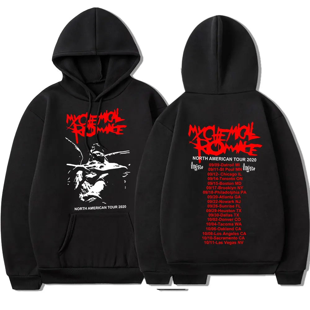 

Hoodie North American Tour Hooded Sweatshirts Men Punk Gothic Hoodies Oversized Hip Hop Streetwear