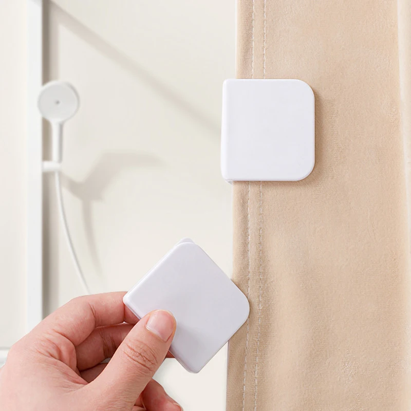 Занавески для душа с фиксированными зажимами 2 шт.