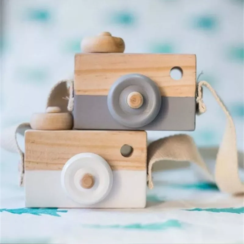 Nordic Hanging Wooden Camera Toys Kids Toy Gift 9.5*6*3cm Room Decor Furnishing Articles Wooden Toys For Kid