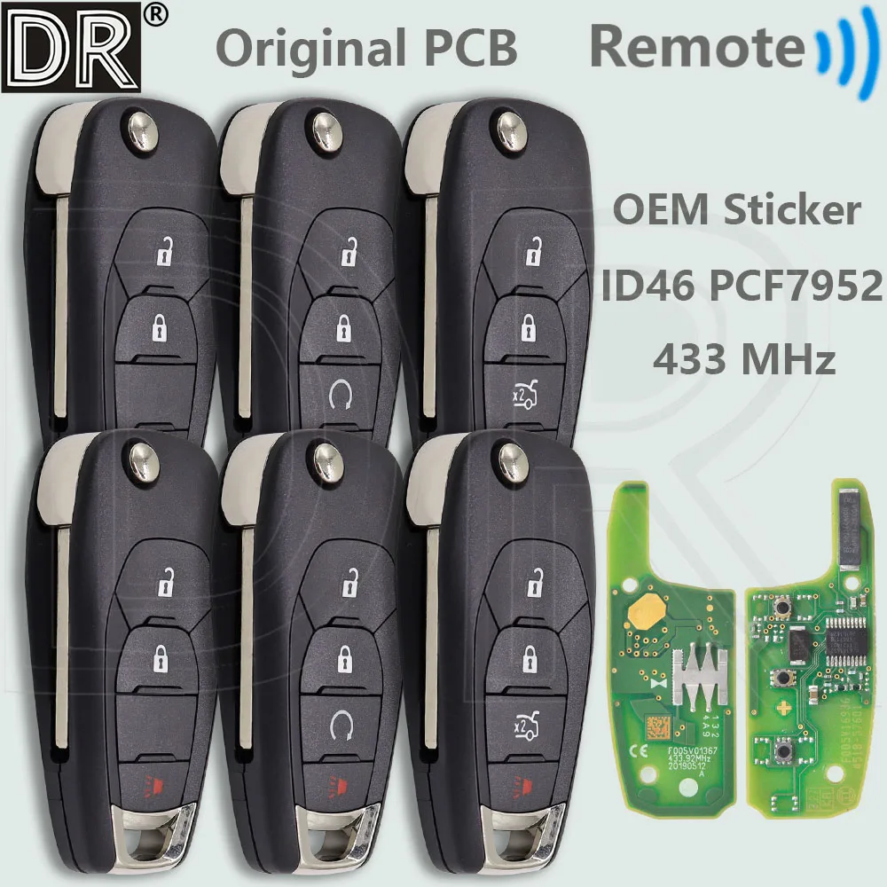 DR ID46 PCF7952 Оригинальная печатная плата 433 МГц Автомобильный дистанционный