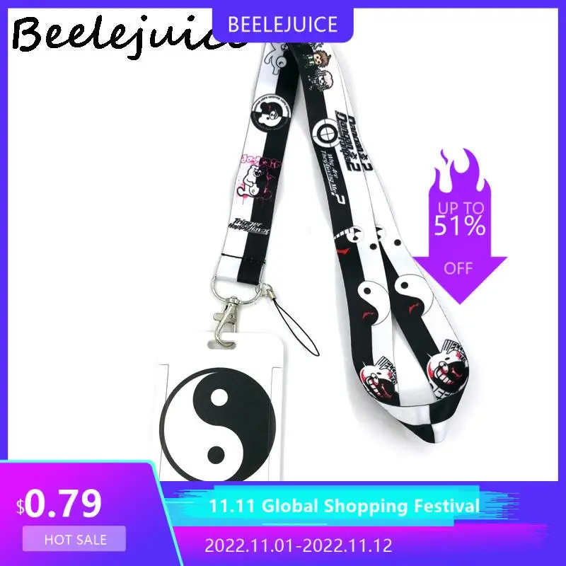 

Витой рыцарский шейный ремешок Danganronpa, шнурок для ключей, шнурок, держатель для карт, украшение для ювелирных изделий, брелок для ключей, акс...