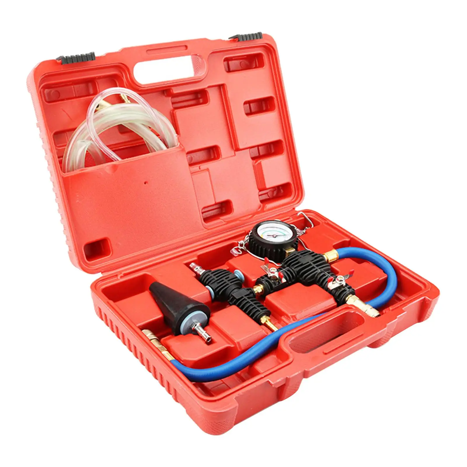 

Car Vacuum Purge Coolant Refill Tool Water Tank Vacuum Filler Set Replace Tool Set with Hose Universal for Truck Car SUV