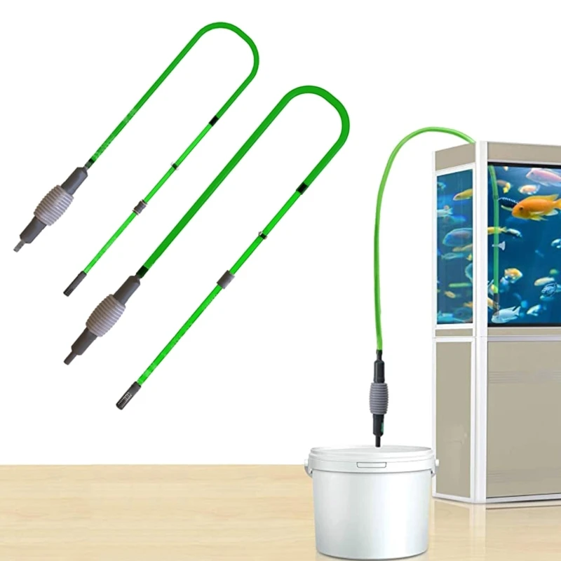 

Aquariums Water Change Kits Fish Tanks Siphon Gravel Cleaner with Hoses Water Changer Cleaning Tool for Small Fish Tanks Y5GB