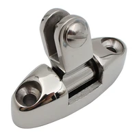 stainless steel 316 boat top mount swivel deck hinge with rubber pad quick release pin marine accessories