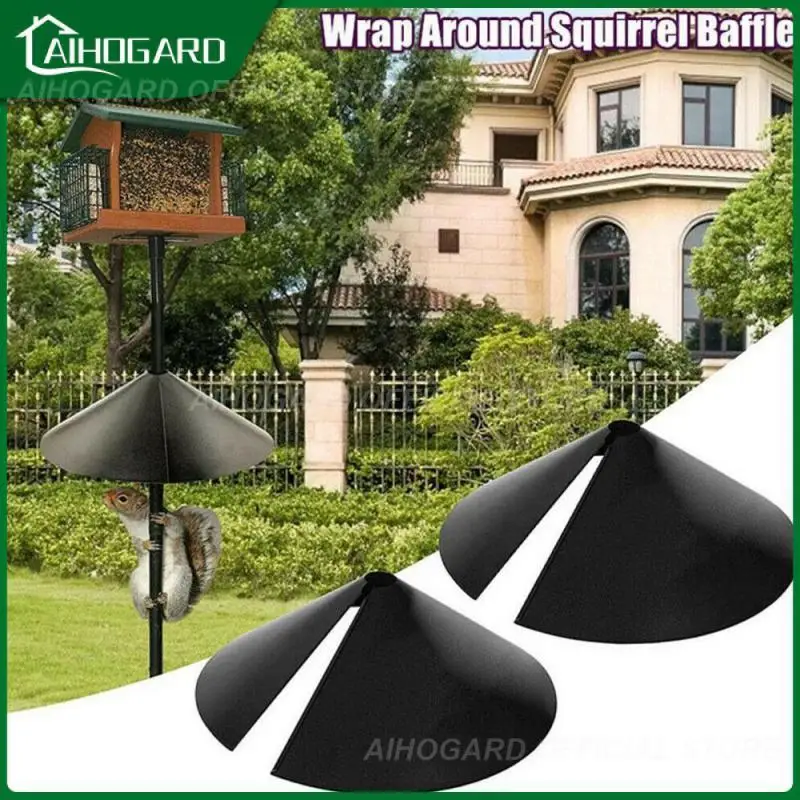 

The Squirrel Protective Baffle Bird Feeder Wraparound Shield Cover Wrap Around Squirrel Baffle 12/14/16"home Garden Supplies