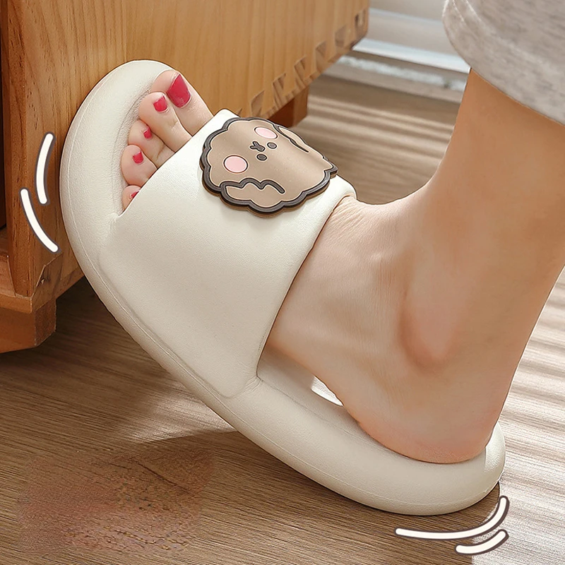 Home Dog Slipper Cloud Women Summer Slides Ladies Indoor Soft Sole Flip Flops Non Slip Eva Sandals Men Male Flat Shoes Female