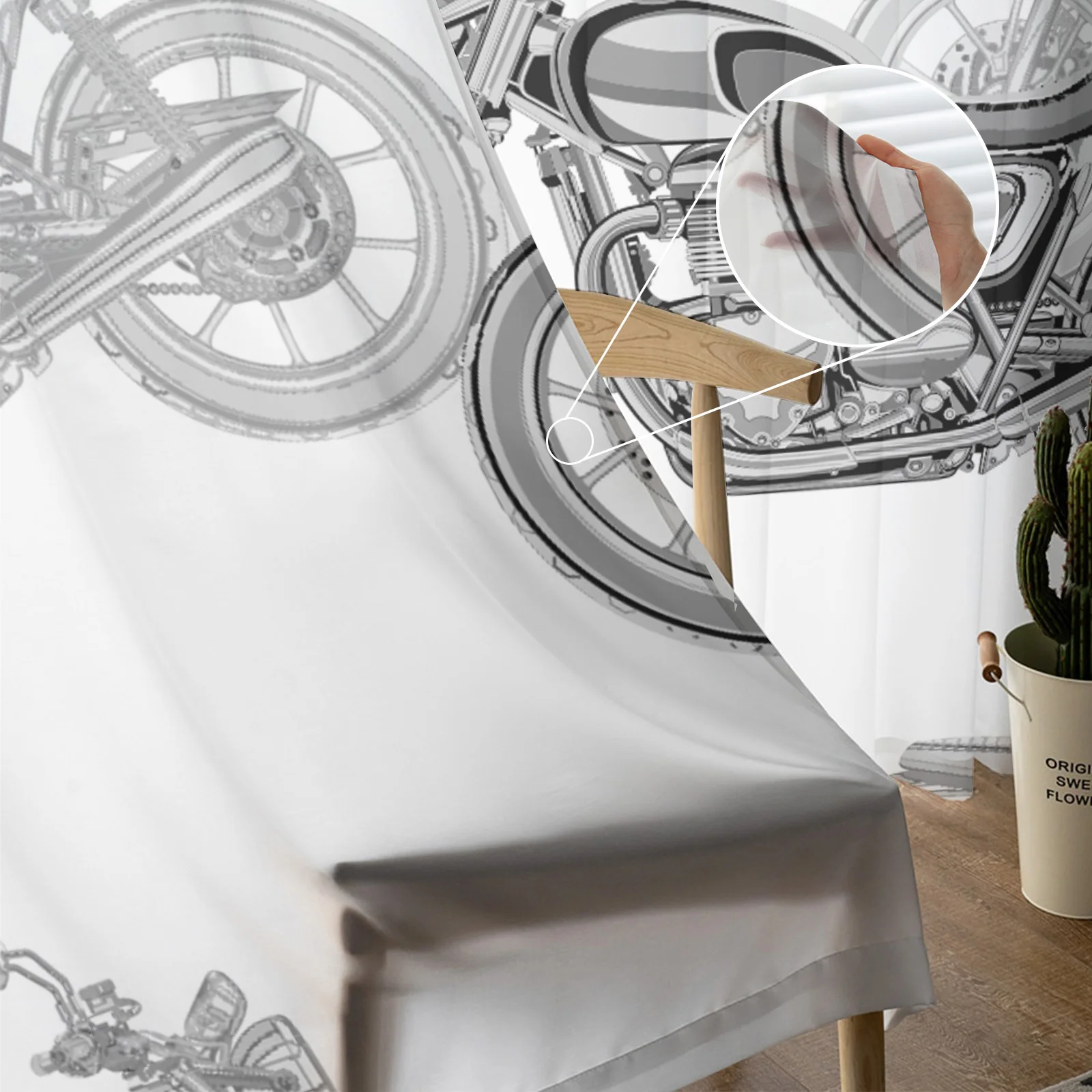 Шторы на окна для транспортировки мотоцикла тюлевые занавески гостиной кухни