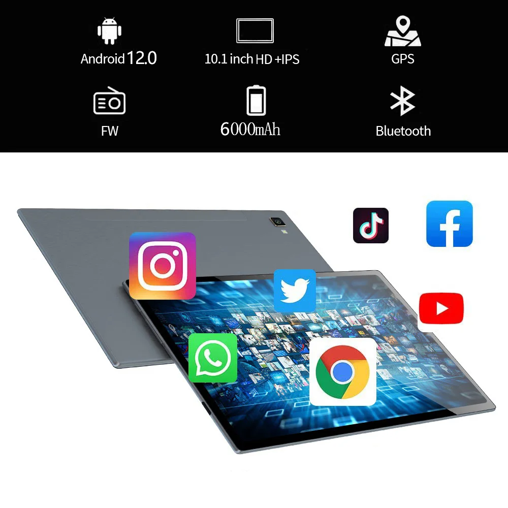 Планшет на Android восемь ядер экран 10 1 дюйма 8 ГБ + 128