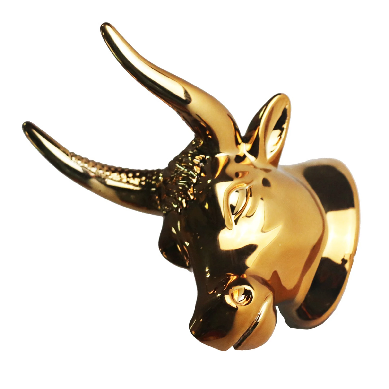 

Art Bass Ukulele Home Accessories Rack Bull Head Decorative Stand Wall Mounted Storage Support Hook Protective Guitar Holder