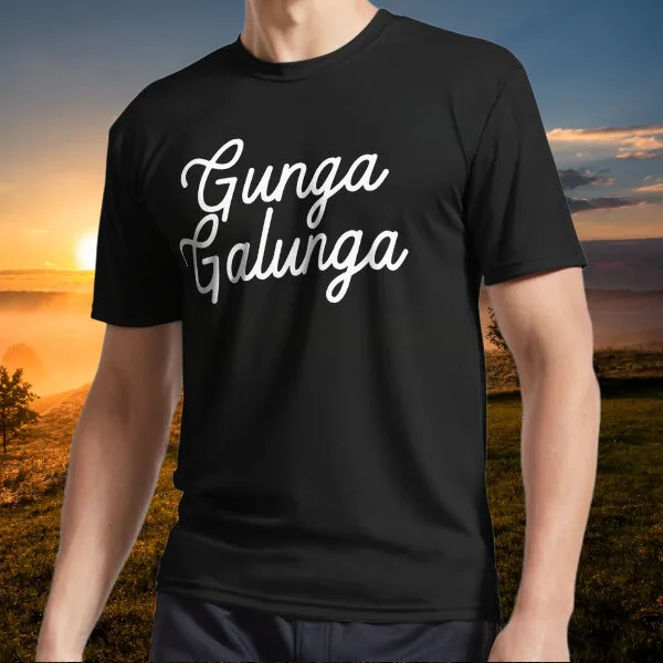 Футболка с логотипом Gunga Galunga Active Забавный американский размер от S до 5XL