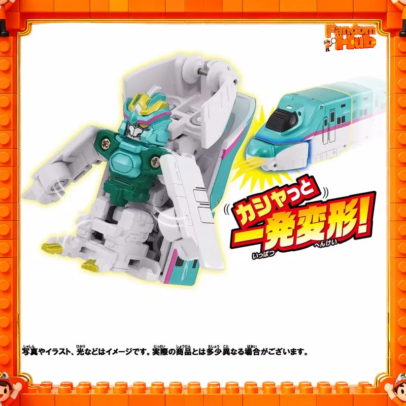 Фото Новая оригинальная фигурка-трансформер Tomy Shinkansen Henkei Robo Shinkalion Cw Quick Change E5, E6, E7, модель робота, игрушка, подарок №4