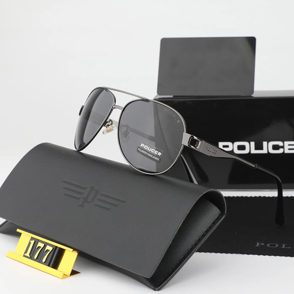 Оригинальные поляризованные солнцезащитные очки итальянского бренда для мужчин