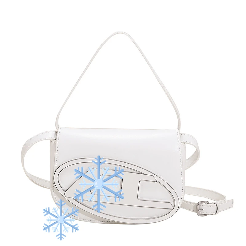 

2022 New Women's Design Small Shoulder Bag Pleated Saddle Bag Cross Body Bags Messenger Bag with Mirror and Coin Purse Handbag