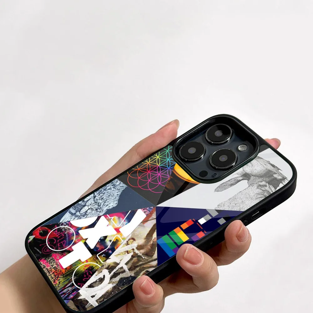 Чехол для телефона Band C-Coldplay Rock IPhone 11 12 13 14 15 16 Plus Pro Max зеркальный акриловый чехол из