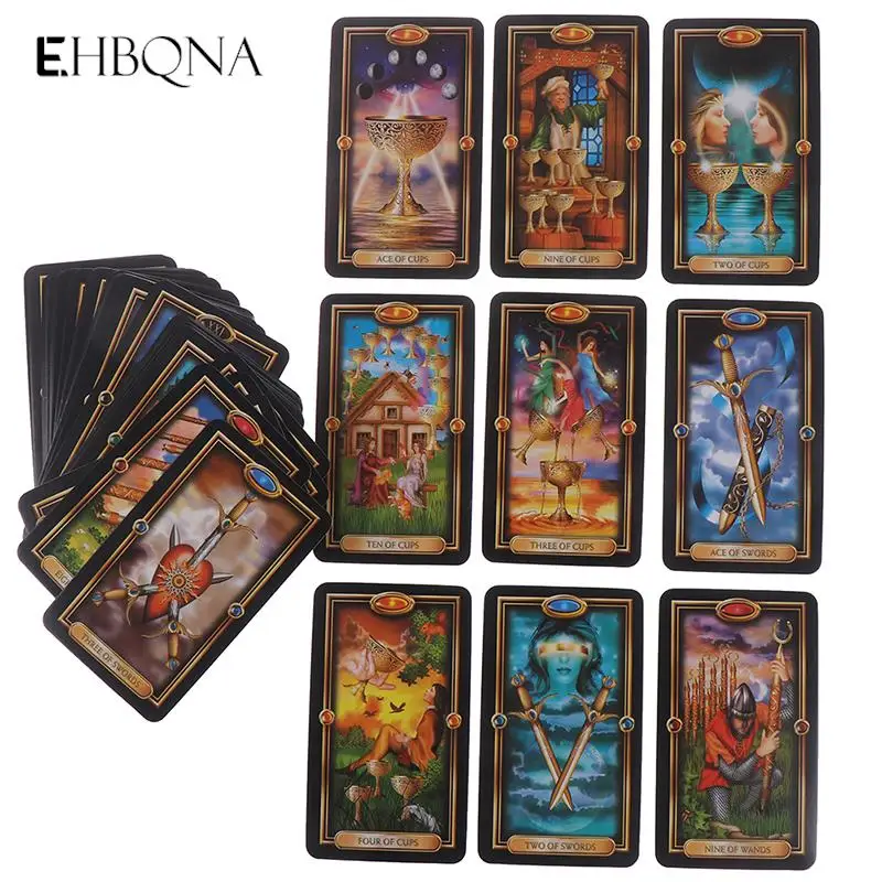 

78pcs Tarot Deck Cards Guidance Of Fate Playing Board Game Cards Set Approx. 60*103mm