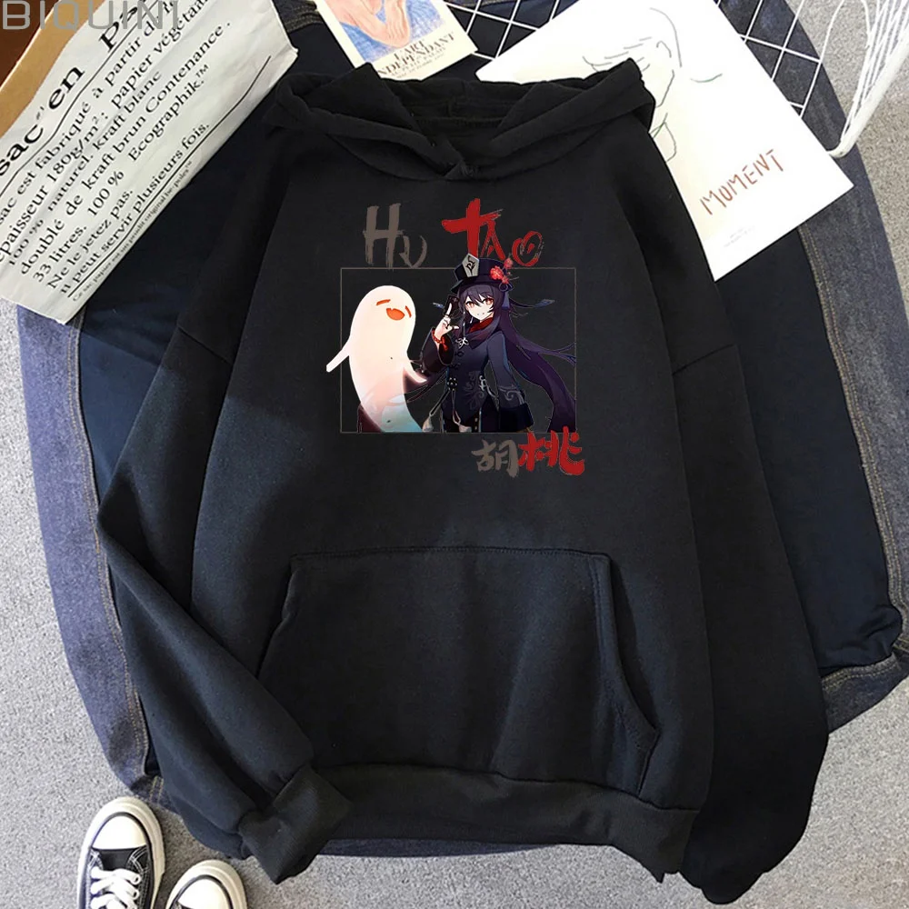 

Autumn and Winter Fashion New Style Japanese Anime Genshin Impact Hoodies Comics Hu Tao Print Hoodie Hip-hop Streetwear Unisex