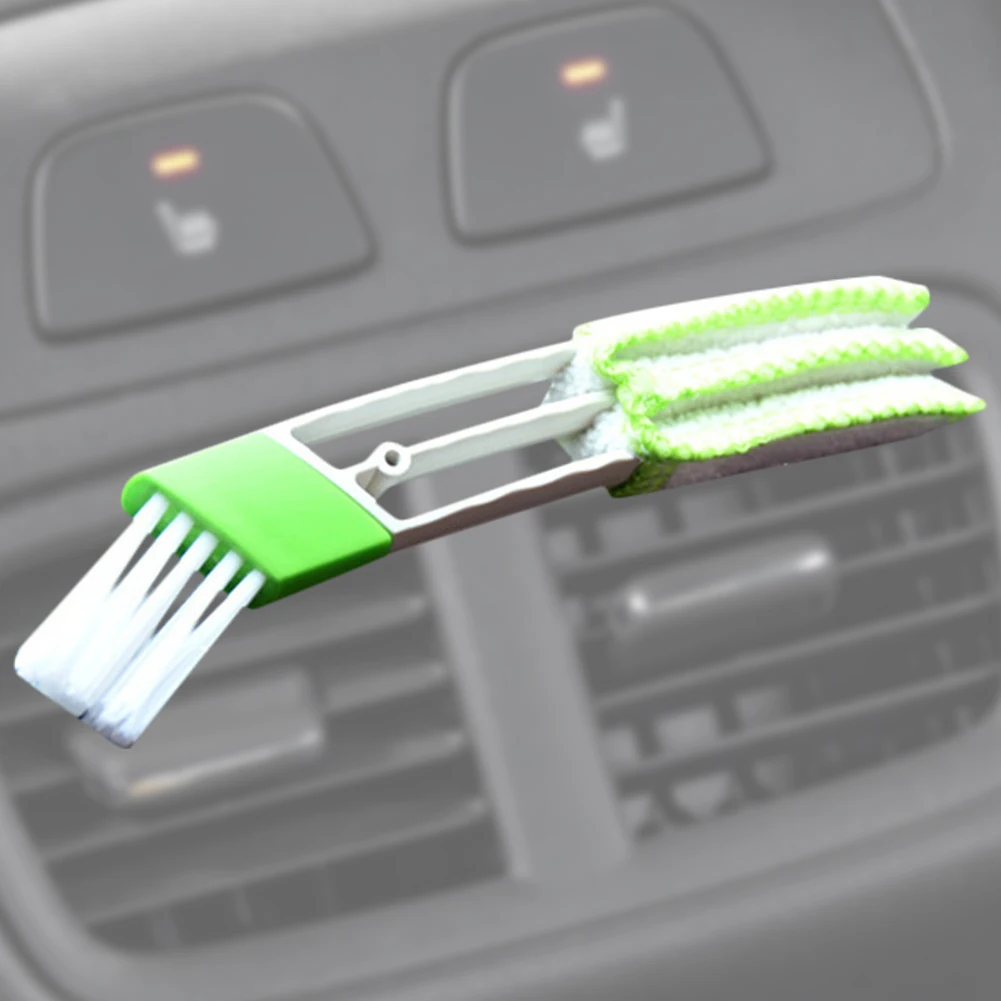 

Двухсторонняя многофункциональная щетка для очистки автомобильного кондиционера воздуха от пыли и затвора