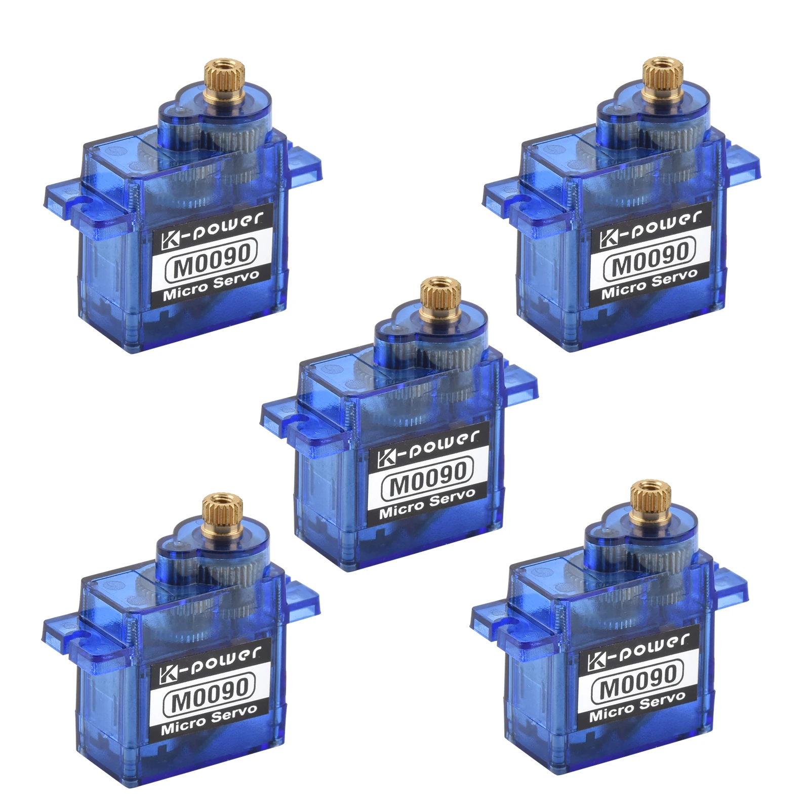 

5pcs K-power M0090 1.9KG/9G Metal Gear Analog Micro Servo Motor for for RC Model Car Robot Flight Controller Toy Product