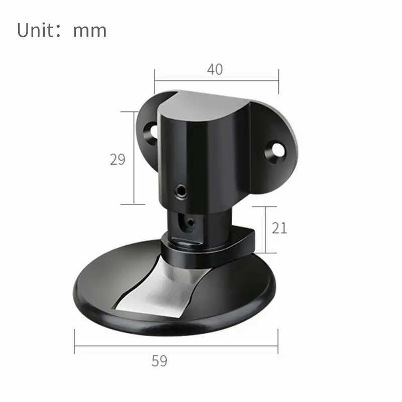 

Stainless Steel Punch-free Adjustable Door Stop Strong Magnetic Anti-collision Door Stopper Invisible Bathroom Floor Door Stops