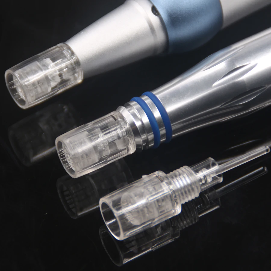 

50pcs 8mm Tattoo Cartridges Microneedling Needles Microneedle Tip Screw Port for Charmant MTS Derma Micro Nano Tattoo Needles
