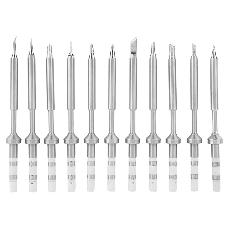 11Pcs/Set TS100 Mini Digital Soldering Iron Tip Replacement Bit Head K KU I D24 BC2 C4