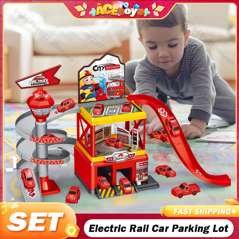 Электрический Железнодорожный автомобиль строительная парковка приключения