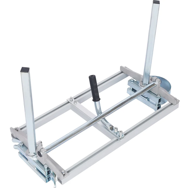 

Insaw Mill Portable Chain Saw Mill Aluminum Steel Planking Lumber\ Planking Milling Bar Size 14-24" Silver