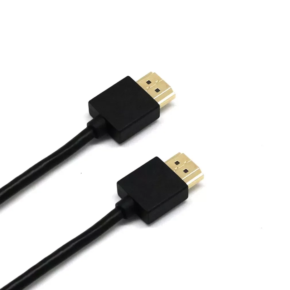 

Slim Thin High Speed HDMI-compatible Cable For Bluray DVD PS3 HDTV XBOX LCD HD TV PC 1080P 0.5m 1m 3m HDMI-compatible