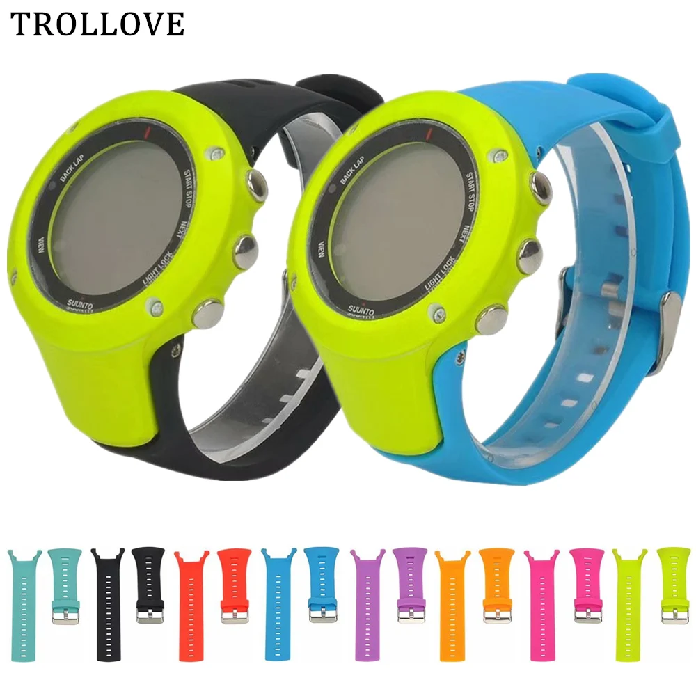 Ремешок силиконовый для SUUNTO AMBIT Series 1/2/3 мягкий резиновый браслет Suunto Ambit 3/2/1