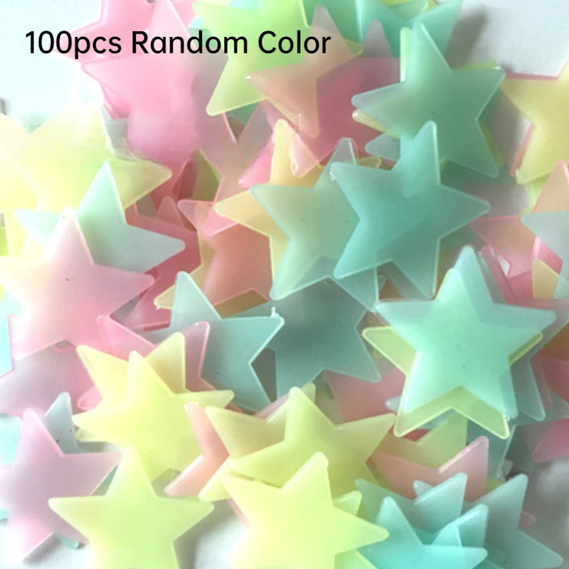 

Флуоресцентные наклейки звезды 100 шт