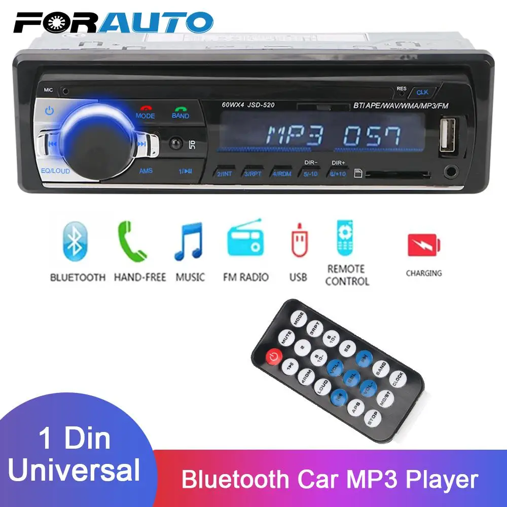 

1DIN In-Dash 12V AUX вход дистанционное управление цифровой Bluetooth автомобильное радио FM Радио стерео Автомобильный MP3 плеер аудио Музыка USB/SD