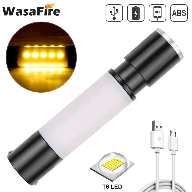 

Портативный светодиодный фонасветильник, рабочий Точечный светильник, светодиодный фонарик с Usb-зарядкой, наружная лампа для лагеря, факел